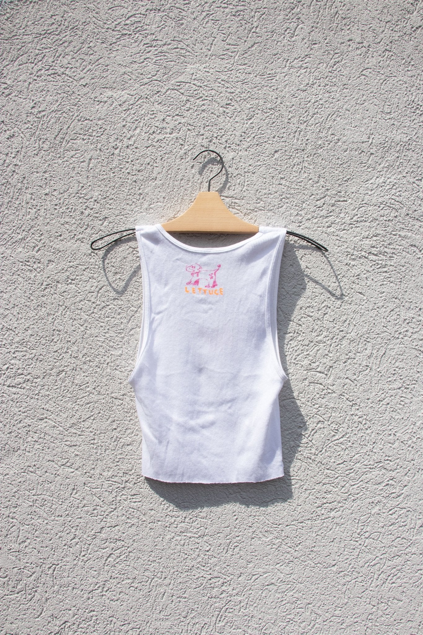 Tank Top - Lettuce Bunny Cropped Tank no. 4 - Lettuce Goods
