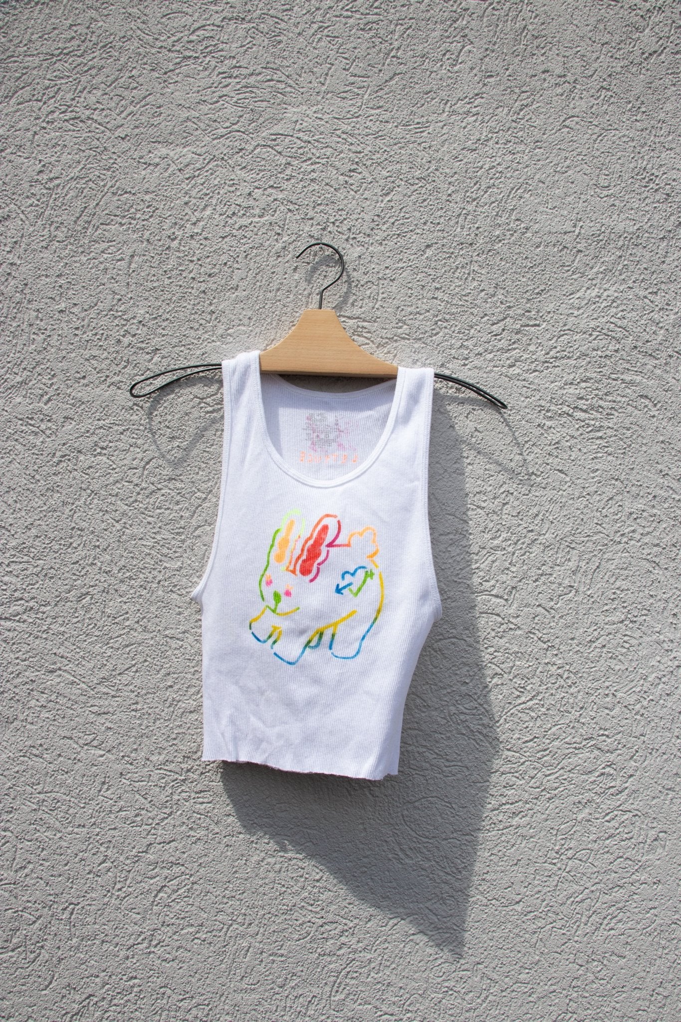 Tank Top - Lettuce Bunny Cropped Tank no. 4 - Lettuce Goods