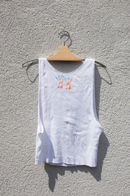 Tank Top - Lettuce Bunny Cropped Tank no. 5 - Lettuce Goods