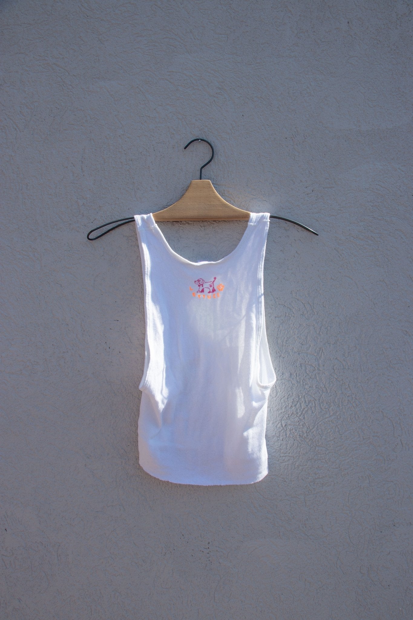 Tank Top - Lettuce Bunny Cropped Tank no. 6 - Lettuce Goods