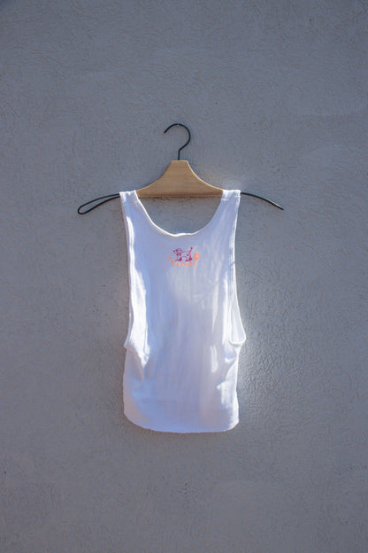 Tank Top - Lettuce Bunny Cropped Tank no. 6 - Lettuce Goods