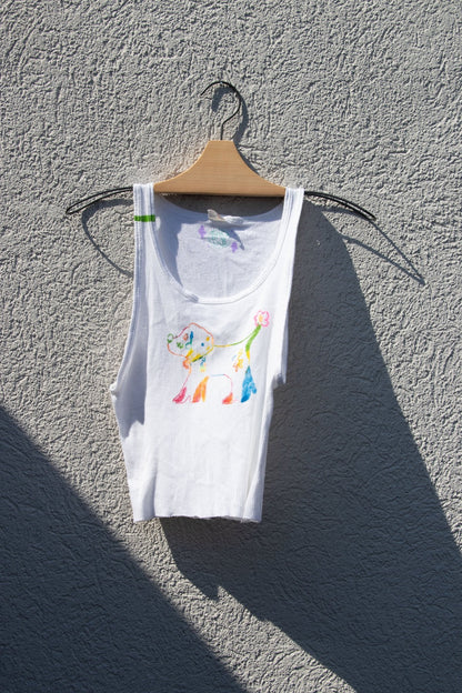 Tank Top - Lettuce Doggie Cropped Tank no. 1 - Lettuce Goods