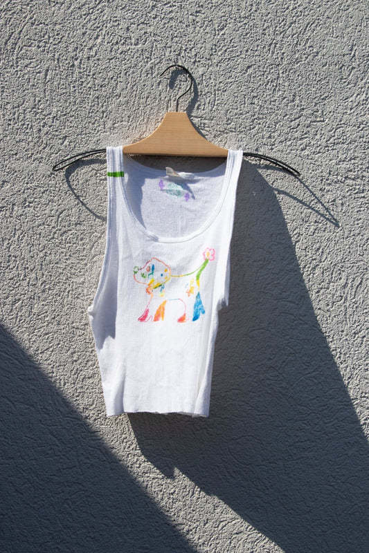Tank Top - Lettuce Doggie Cropped Tank no. 1 - Lettuce Goods