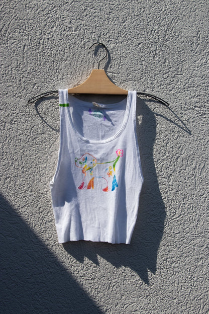 Tank Top - Lettuce Doggie Cropped Tank no. 1 - Lettuce Goods