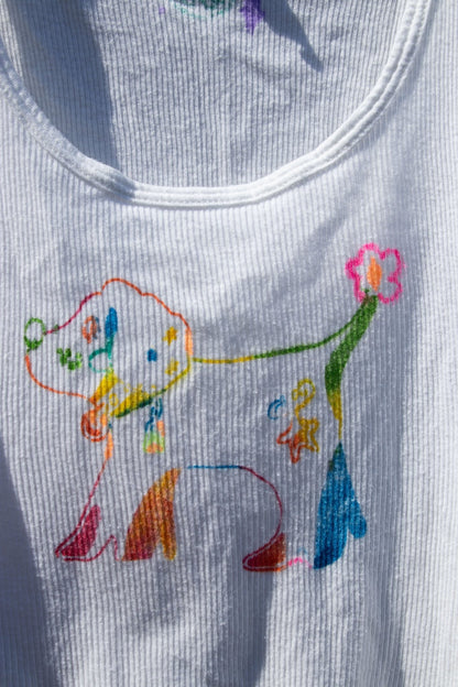 Tank Top - Lettuce Doggie Cropped Tank no. 1 - Lettuce Goods