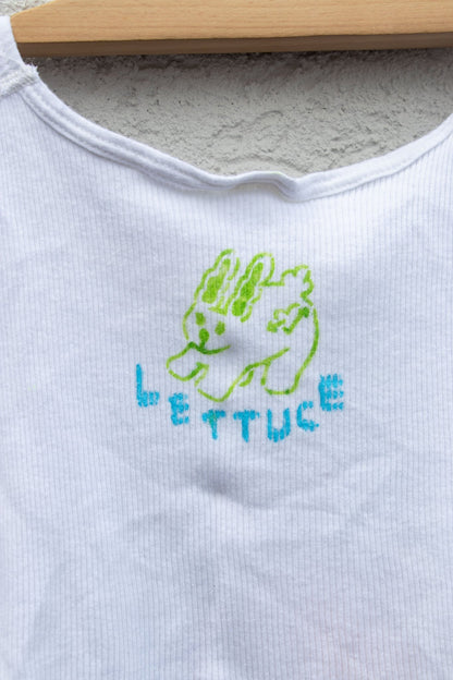 Tank Top - Lettuce Doggie Cropped Tank no. 2 - Lettuce Goods