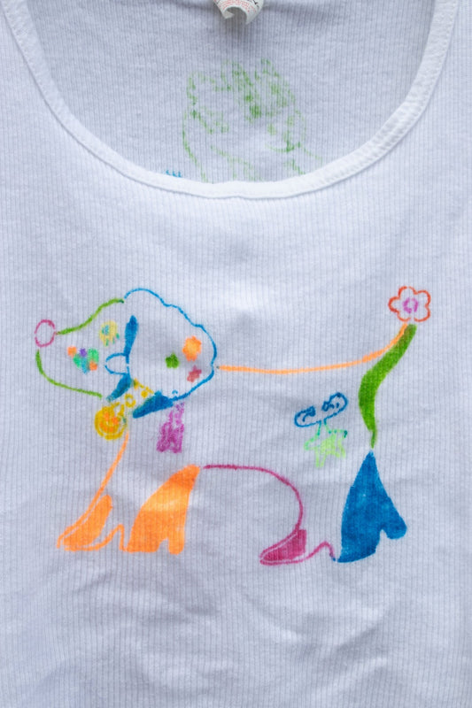 Tank Top - Lettuce Doggie Cropped Tank no. 2 - Lettuce Goods