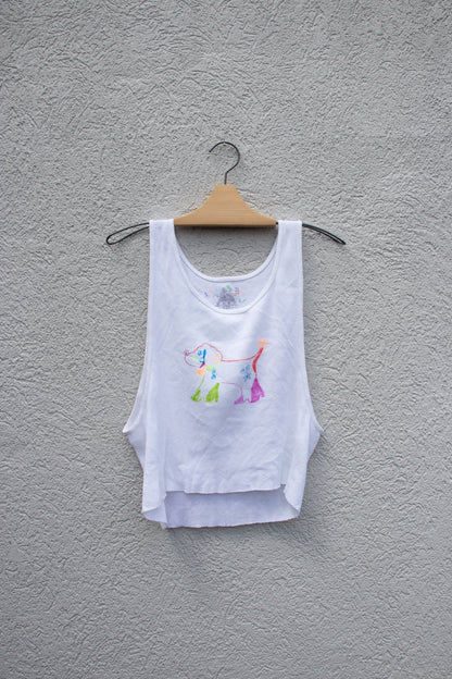 Tank Top - Lettuce Doggie Cropped Tank no. 3 - Lettuce Goods