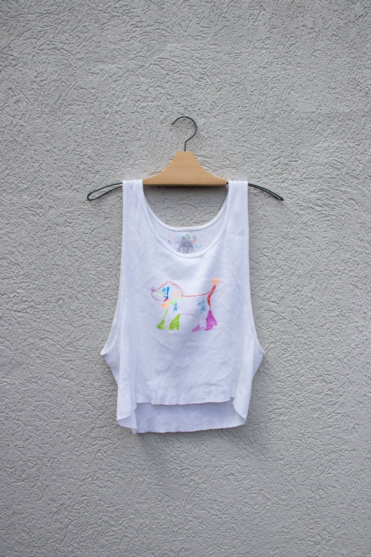 Tank Top - Lettuce Doggie Cropped Tank no. 3 - Lettuce Goods