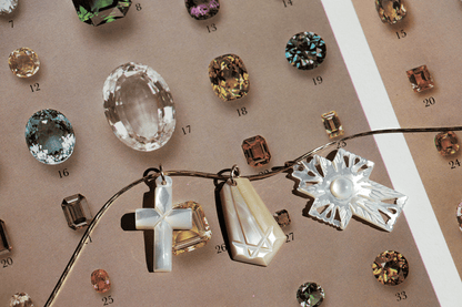 Charm - Mother of Pearl Amulet Charm - 14karatdoll