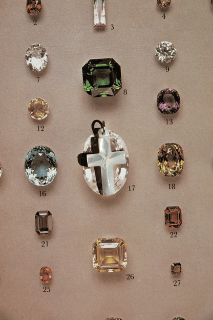 Charm - Mother of Pearl Cross Charm - 14karatdoll