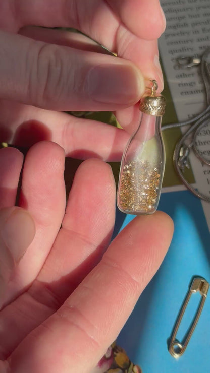 14k Vintage Bottle Charm