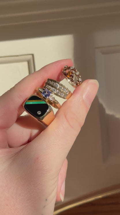 Vintage 14k Tanzanite & Diamond Ring