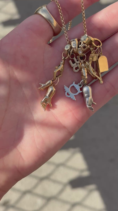 Baby Hand Charm in 14K Gold or Sterling Silver | Small & Large