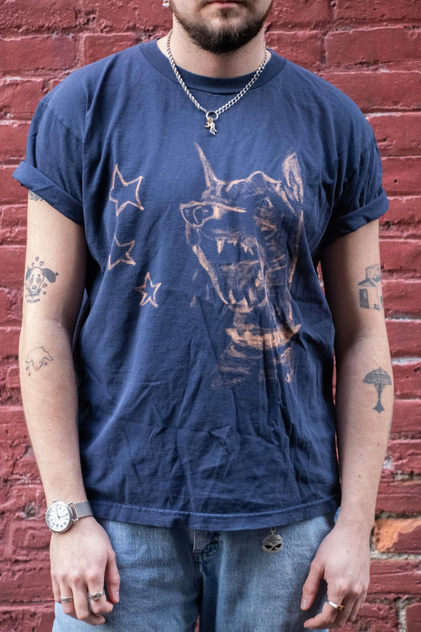 T-Shirt - Star Dog Navy Vintage T-Shirt - Lettuce Goods