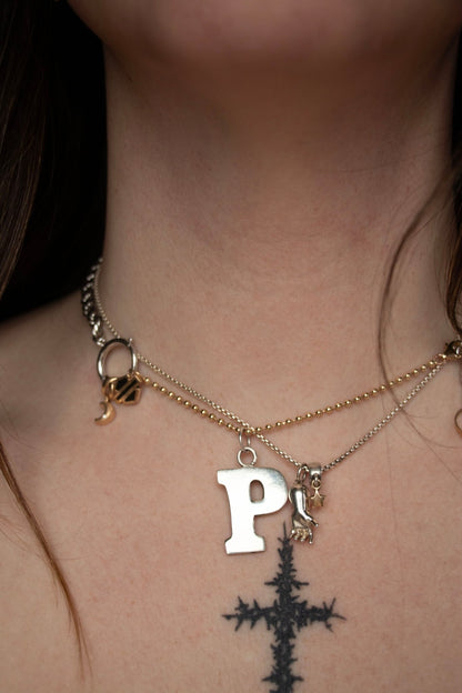 Necklace - Sterling Bolt and Dog Clasp Watch Chain 12” - Lettuce Goods