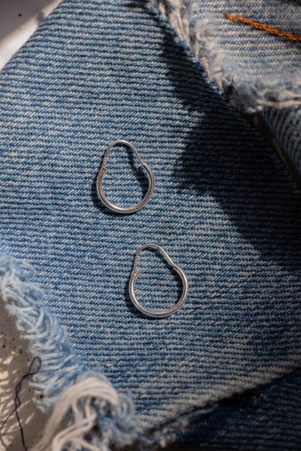 Earring - Sterling Continuous Hoop Earring - Lettuce Goods