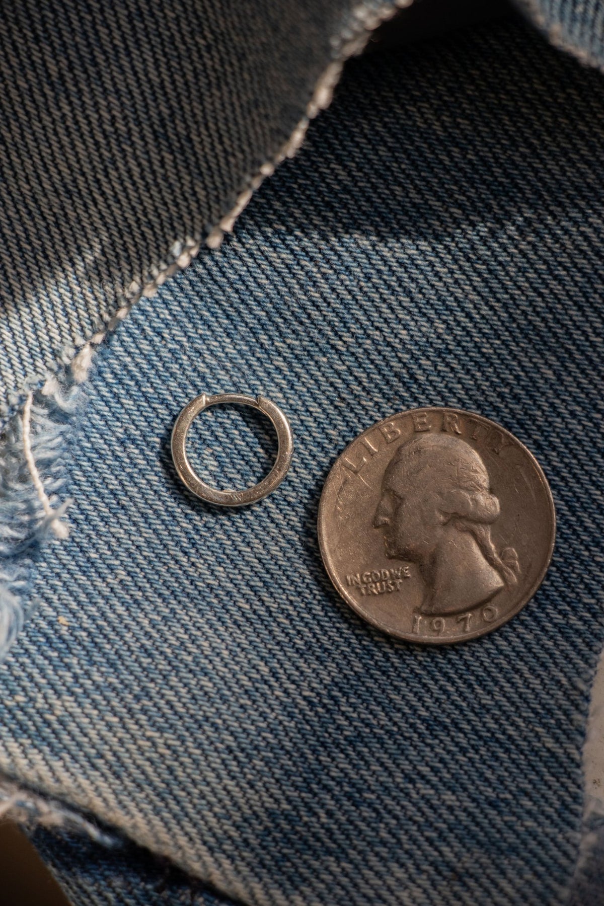 Earring - Sterling Hinged Hoop Earring - Lettuce Goods