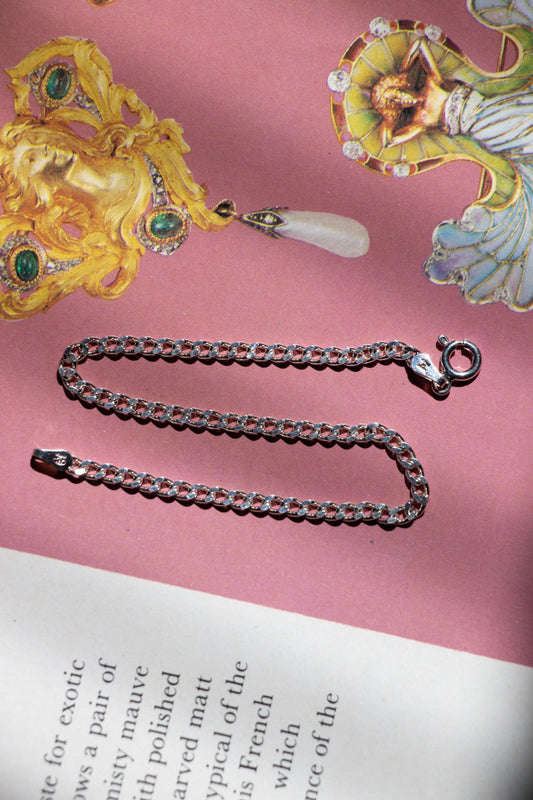 Bracelet - Sterling Silver Curb Bracelet - Lettuce Goods