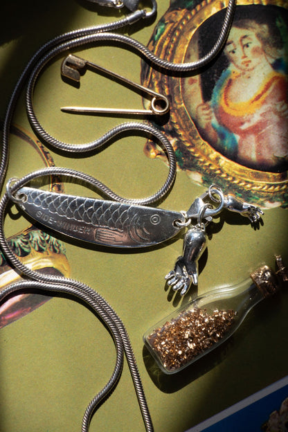 Charm - Sterling Silver Lure Catch - All Connector Charm - LETTUCE STUDIOS