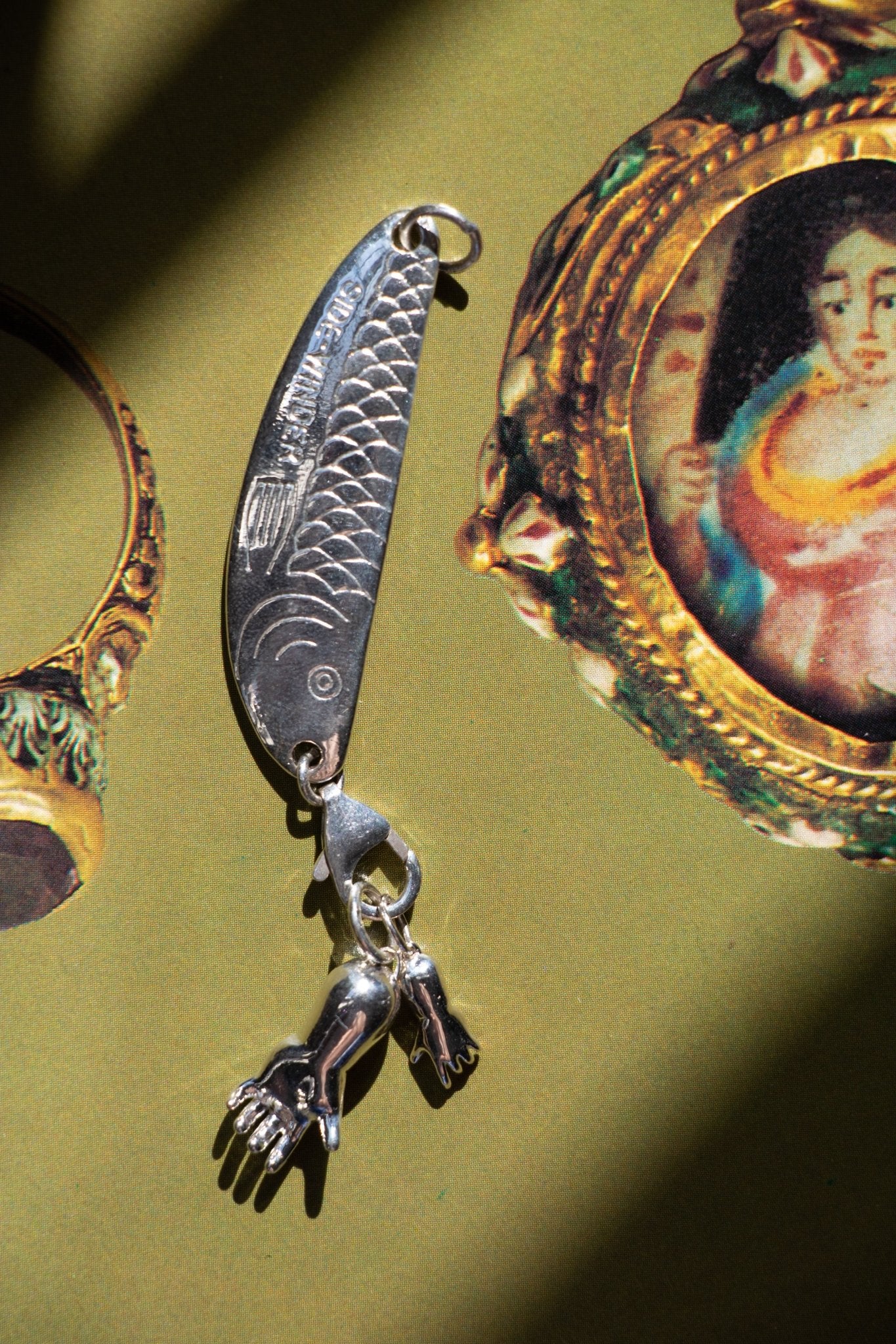 Charm - Sterling Silver Lure Catch - All Connector Charm - LETTUCE STUDIOS