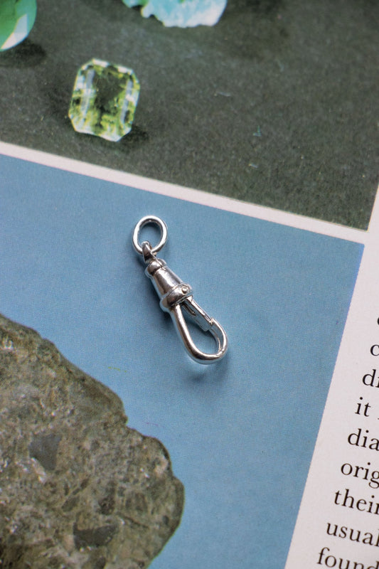 Charm - Sterling Silver Swivel Dog Clip Charm Holder - Lettuce Goods