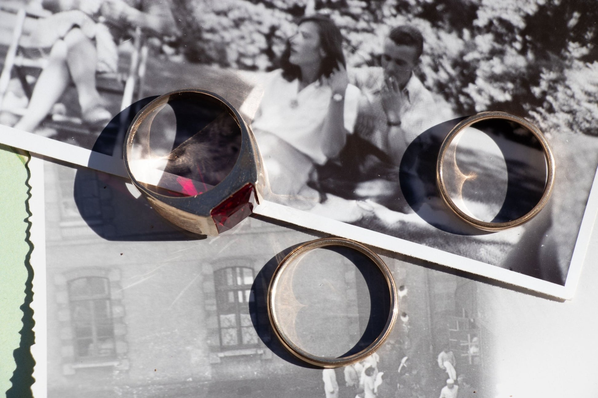 Ring - Vintage 10k Lab Ruby Ring - Lettuce Goods