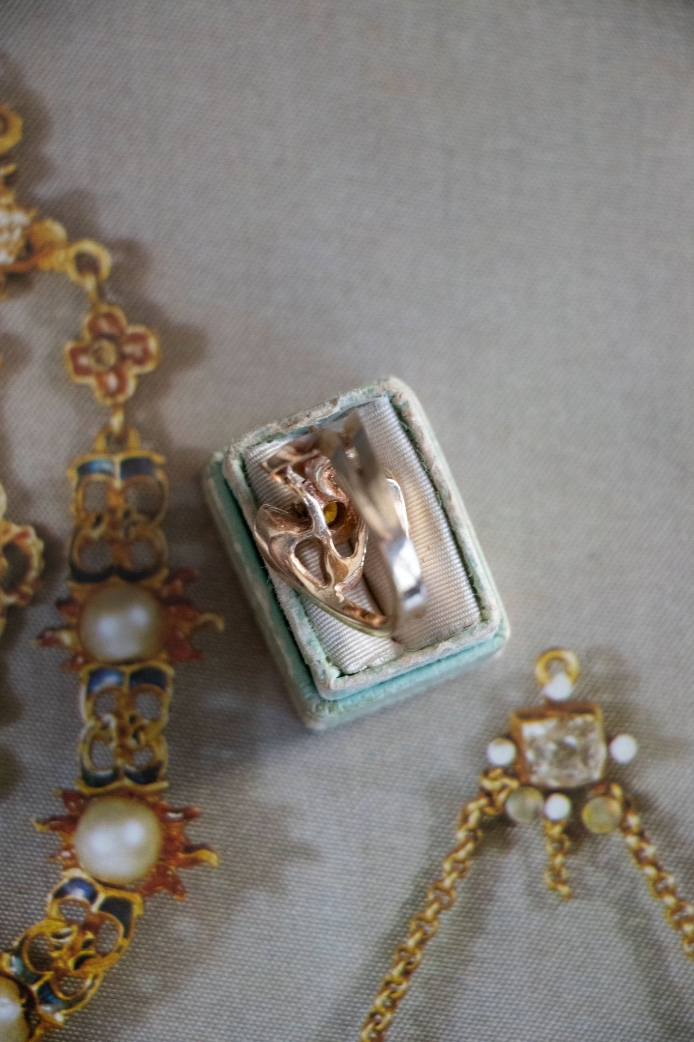 Ring - Vintage 10k Toi et Moi Ring - Lettuce Goods