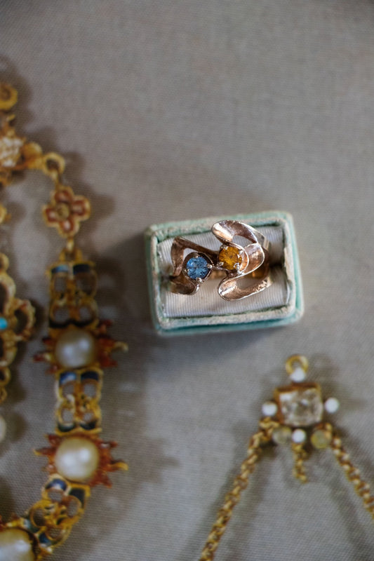 Ring - Vintage 10k Toi et Moi Ring - Lettuce Goods