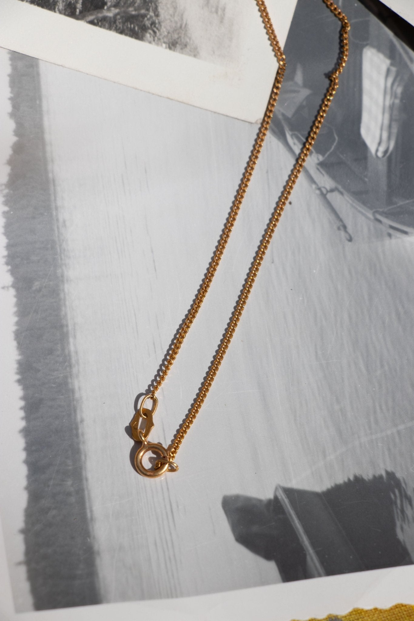 Necklace - Vintage 10k Yellow Gold Curb Chain 24" - Lettuce Goods