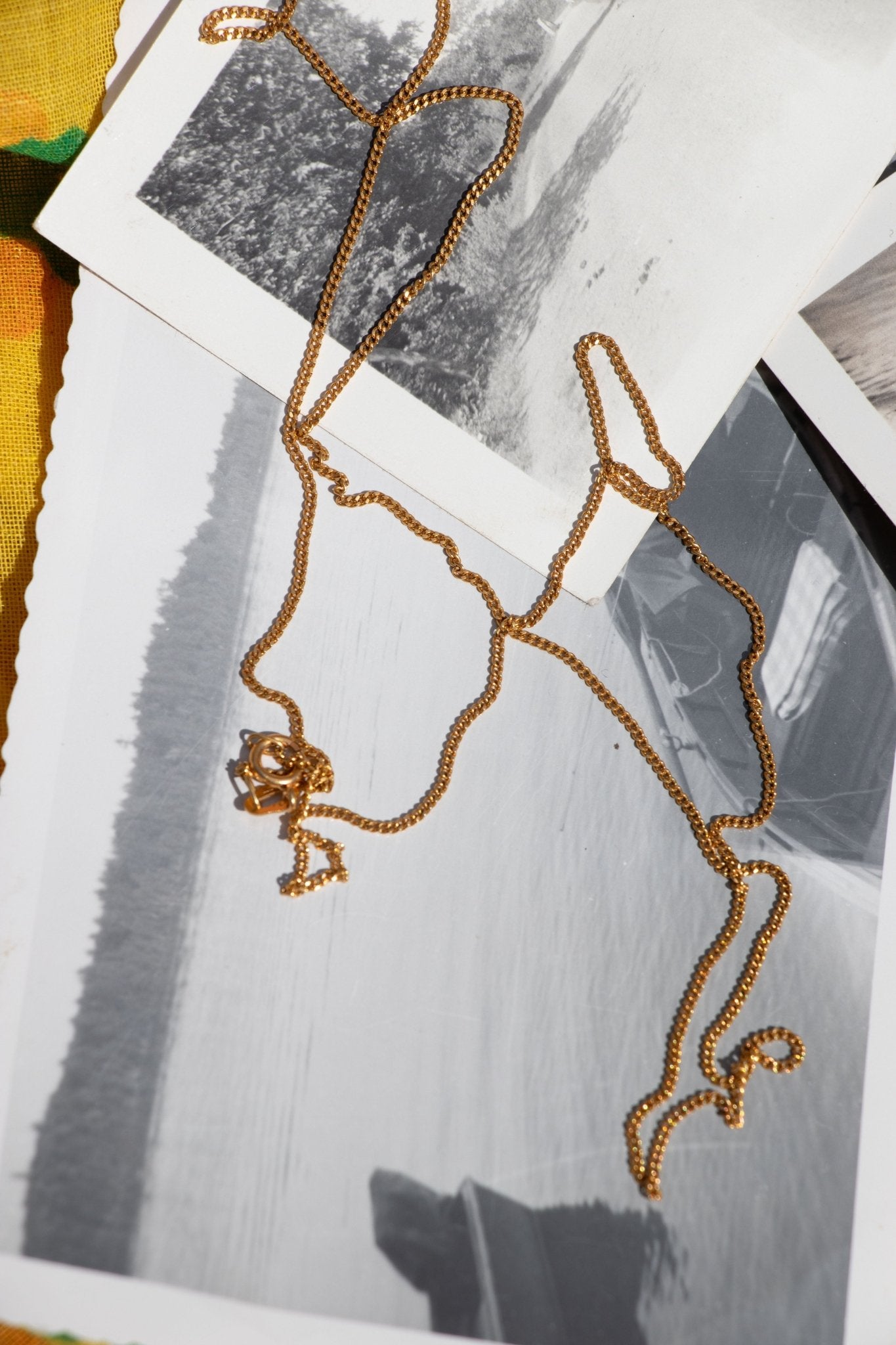 Necklace - Vintage 10k Yellow Gold Curb Chain 24" - Lettuce Goods