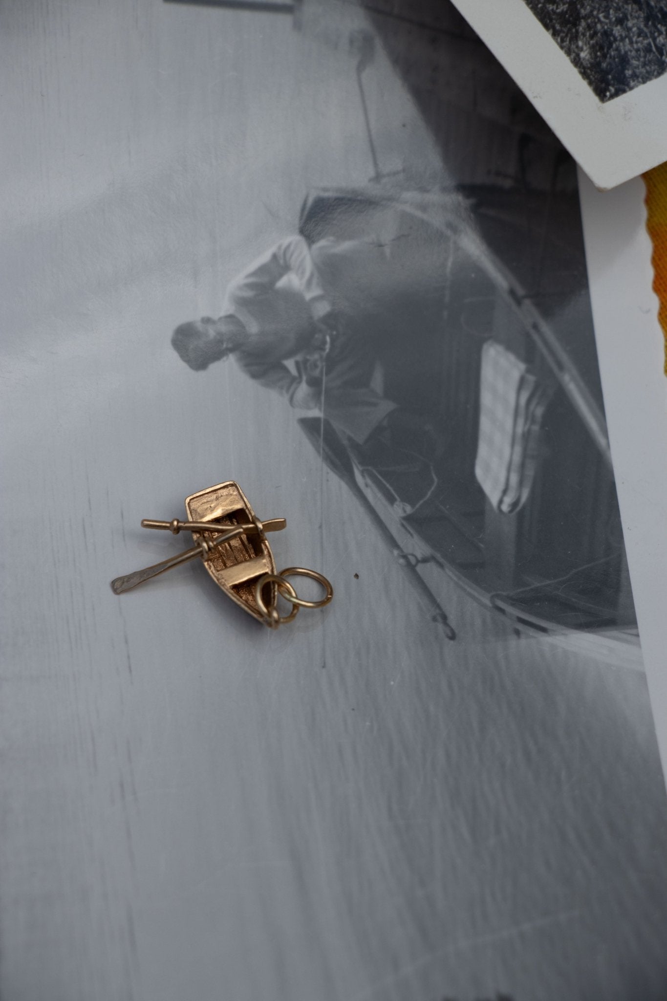 Charm - Vintage 14k Articulated Row Boat Charm - Lettuce Goods