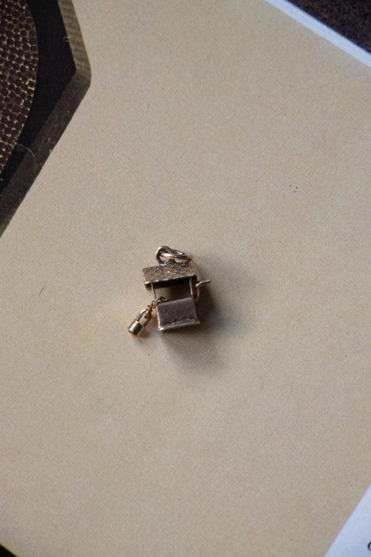 Charm - Vintage 14k Articulated Water Well Charm - Lettuce Goods