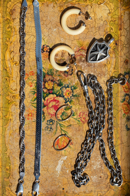 Earrings - Vintage 14k Bone Hoop Earrings - 14karatdoll