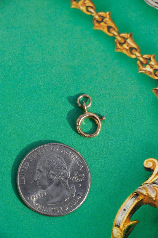 Charm - Vintage 14k Charm Holder Clasp - Lettuce Goods