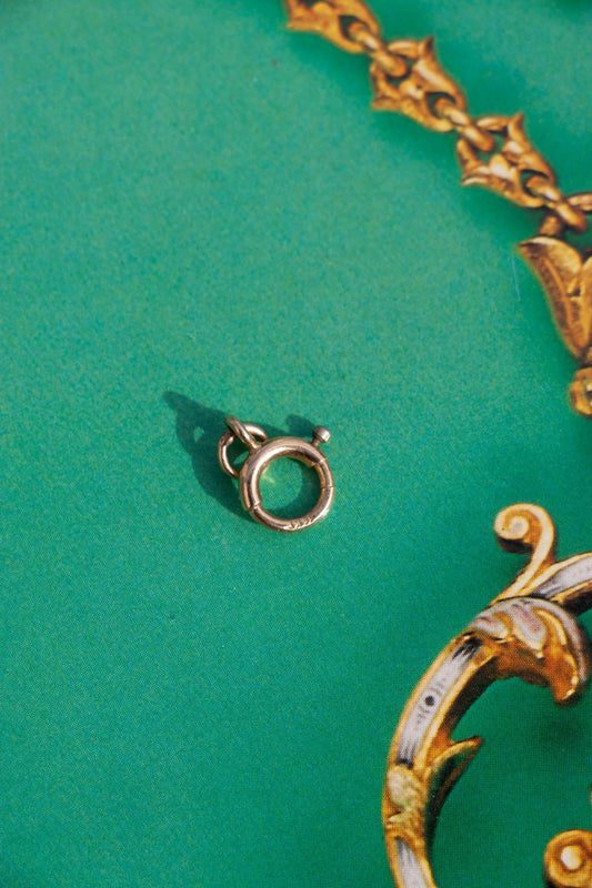 Charm - Vintage 14k Charm Holder Clasp - Lettuce Goods