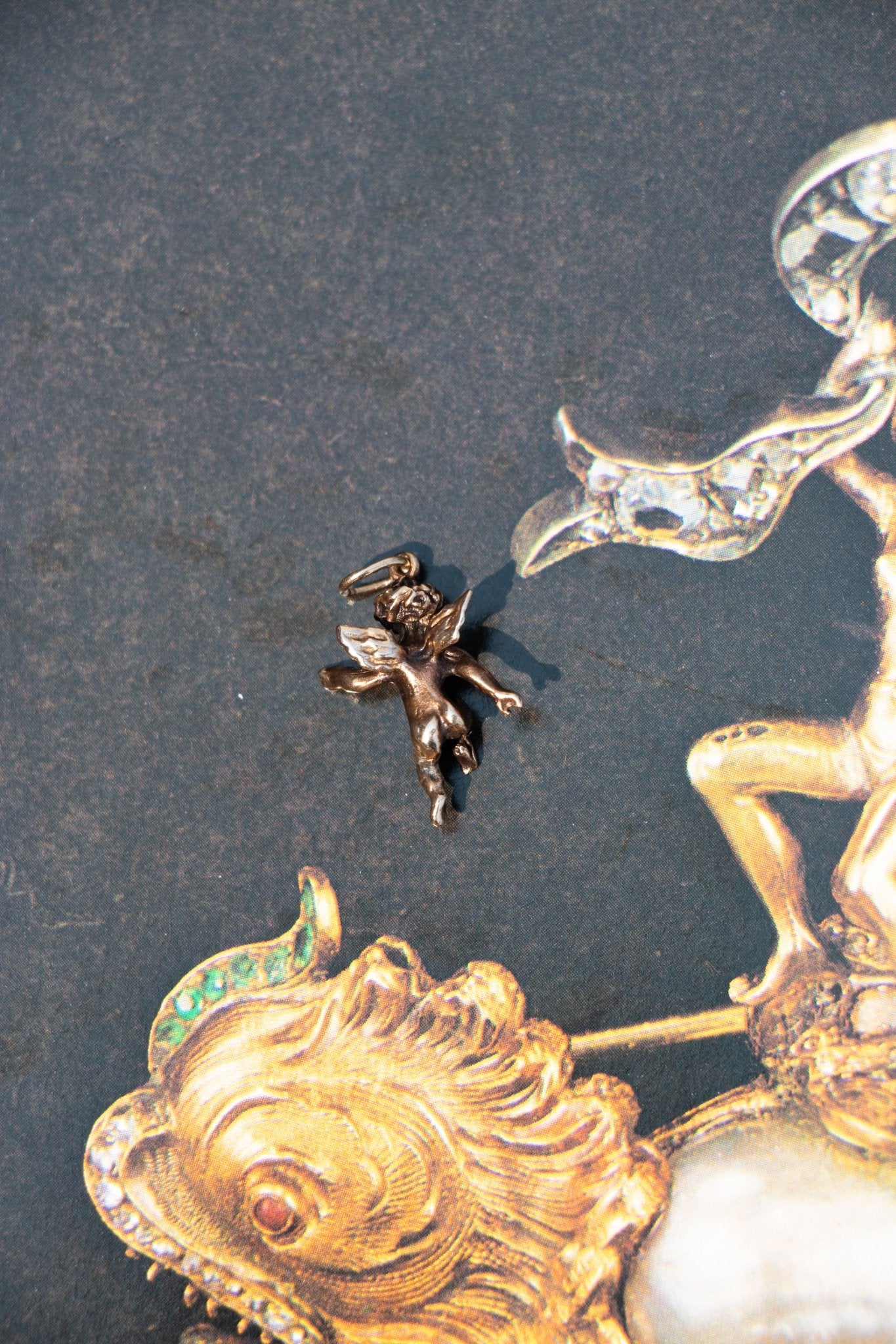 Charm - Vintage 14k Cherub Charm - LETTUCE STUDIOS