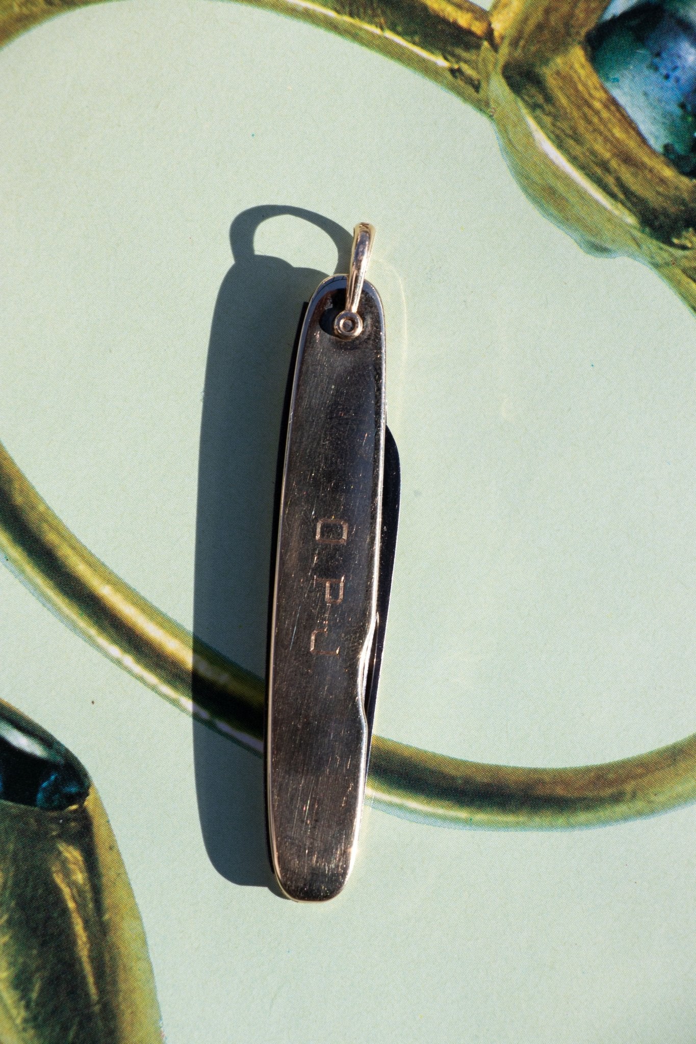 Pocket Knife - Vintage 14k Gold Pocket Knife Pendant - Lettuce Goods