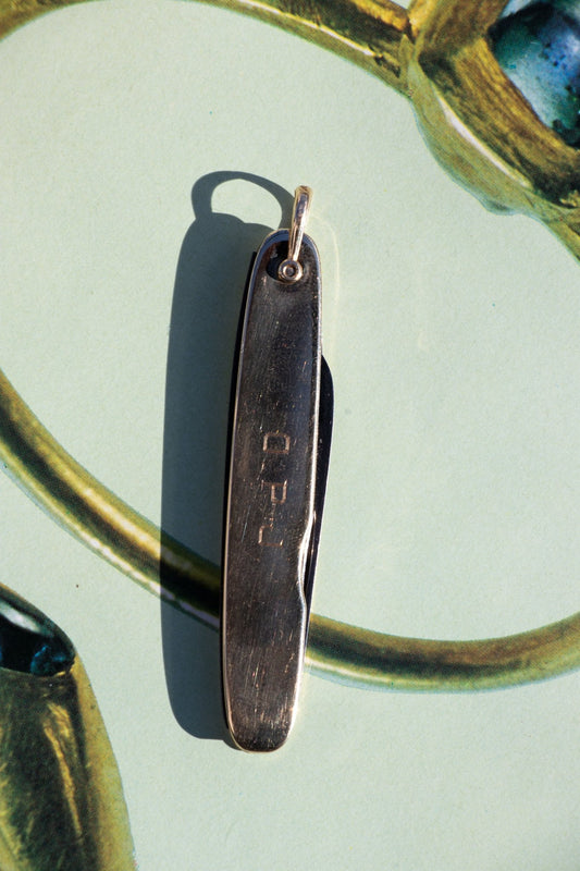 Pocket Knife - Vintage 14k Gold Pocket Knife Pendant - Lettuce Goods
