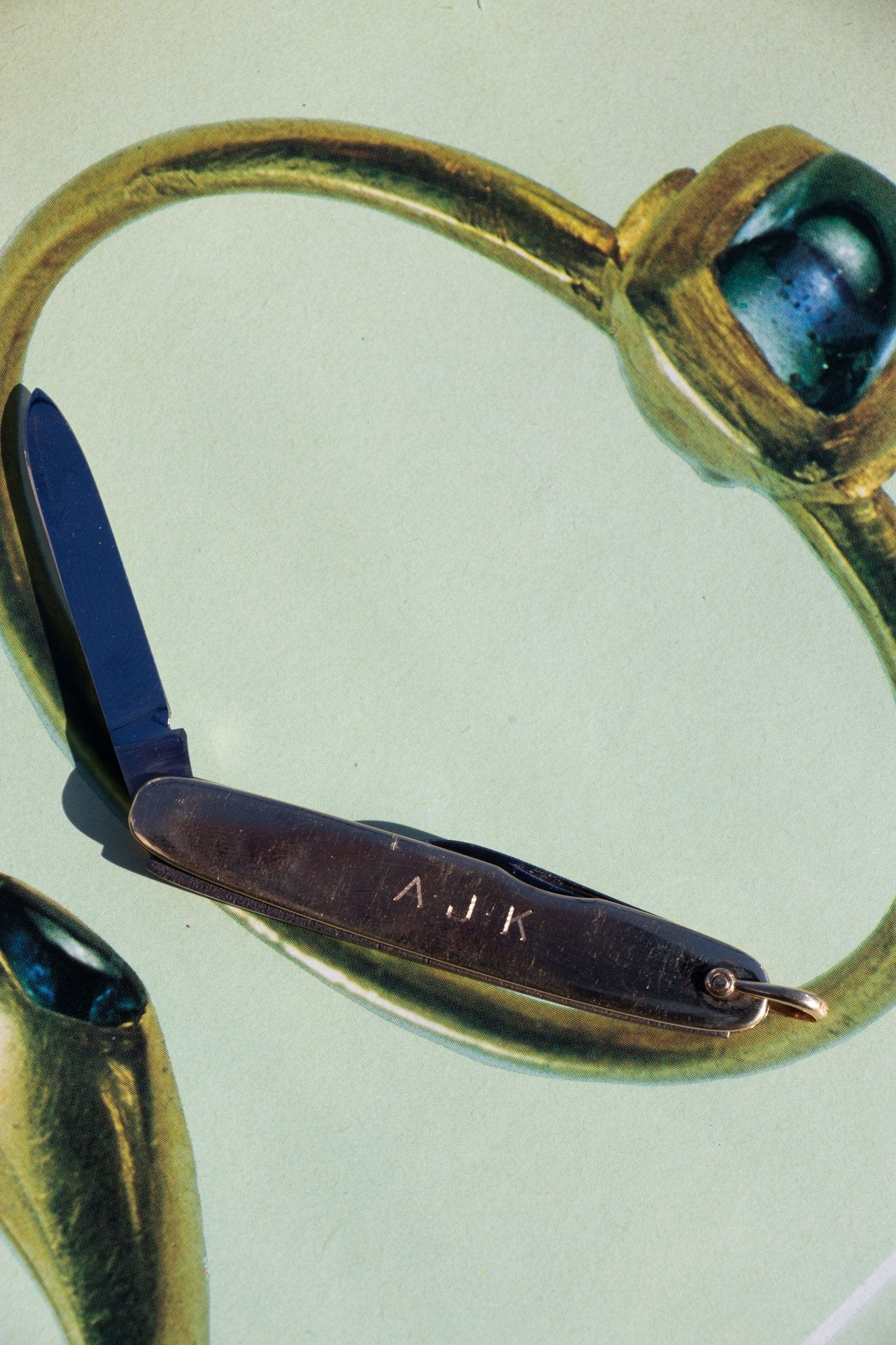 Pocket Knife - Vintage 14k Gold Pocket Knife Pendant - Lettuce Goods