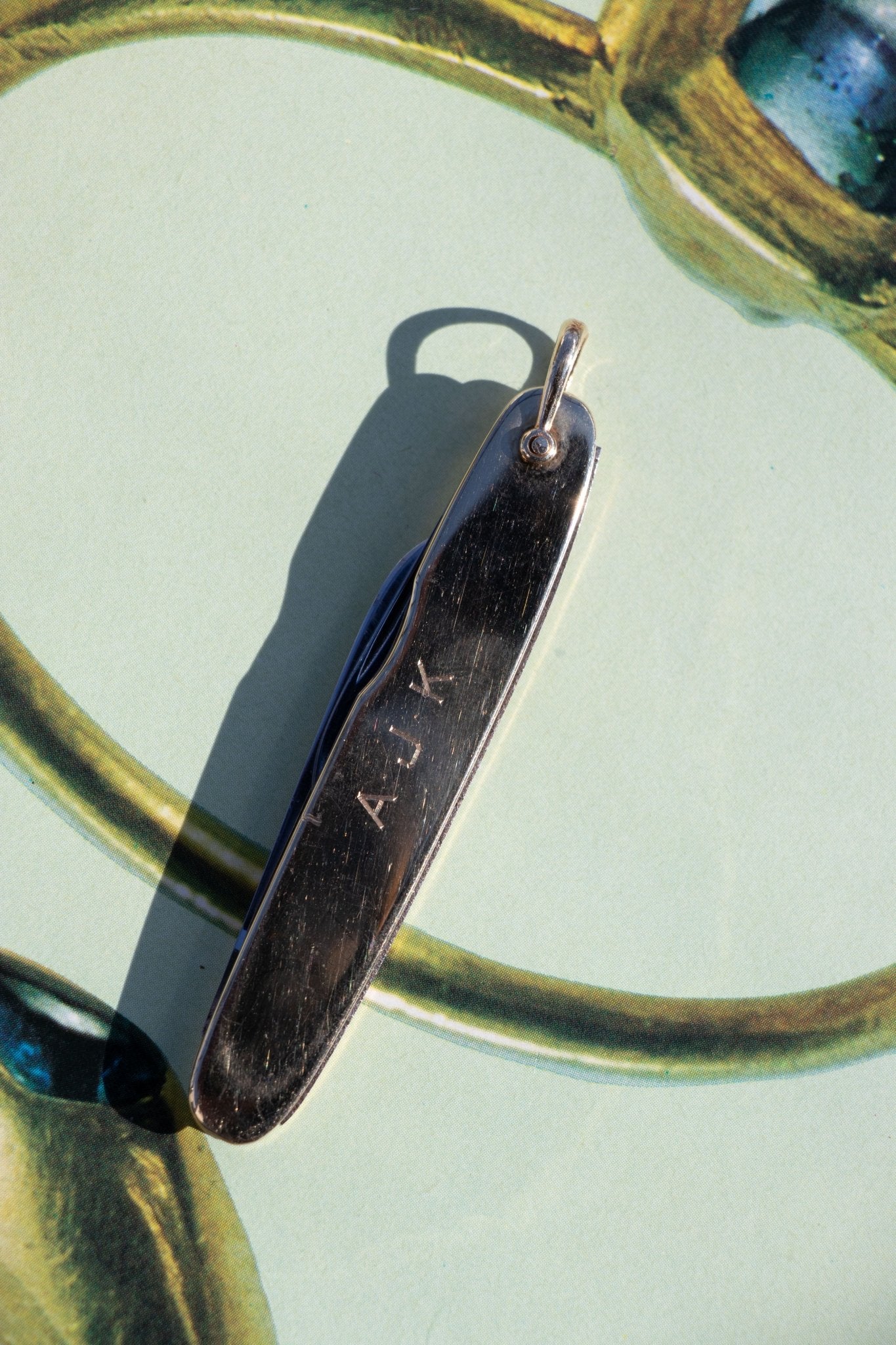 Pocket Knife - Vintage 14k Gold Pocket Knife Pendant - Lettuce Goods