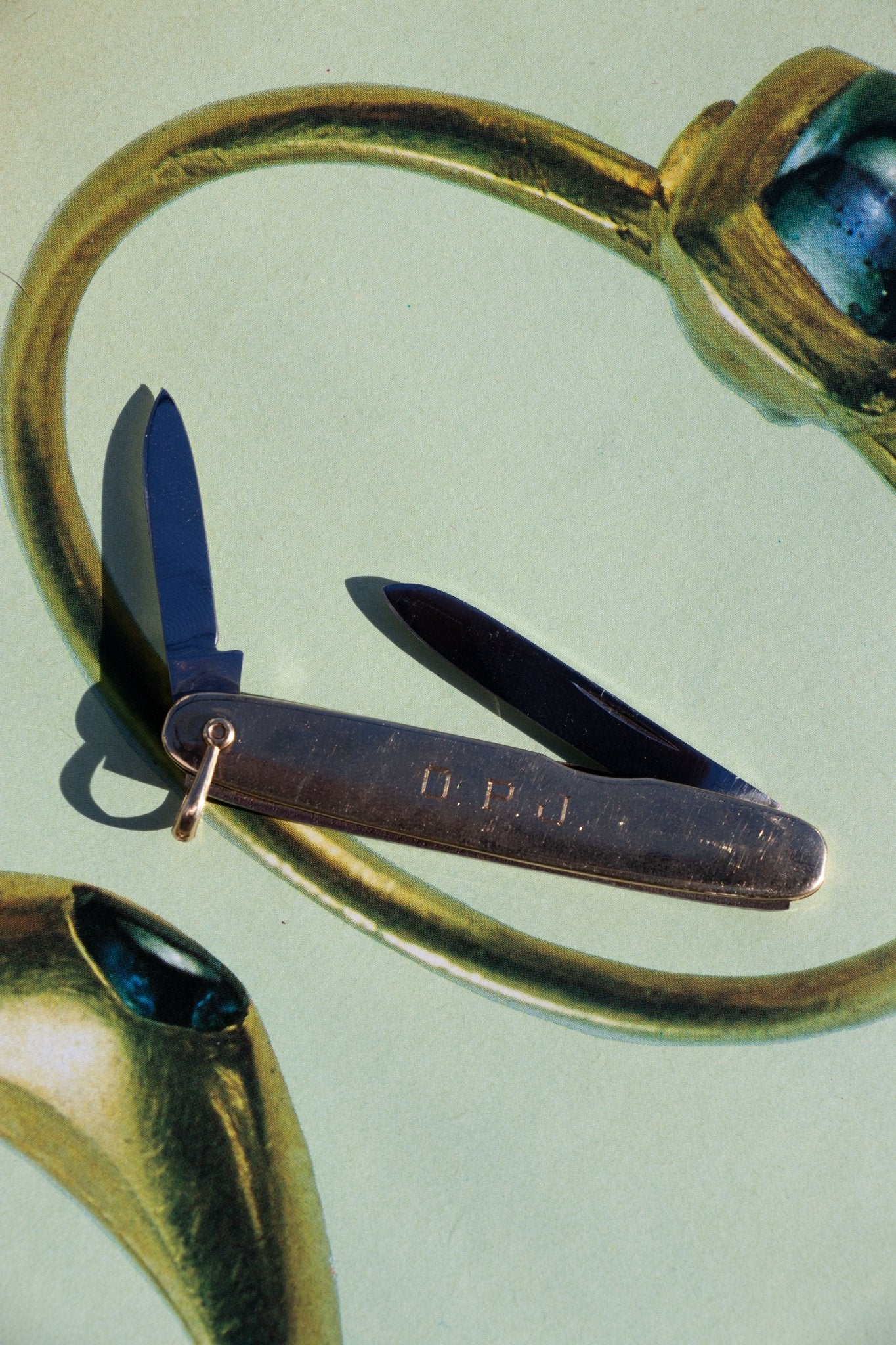 Pocket Knife - Vintage 14k Gold Pocket Knife Pendant - Lettuce Goods