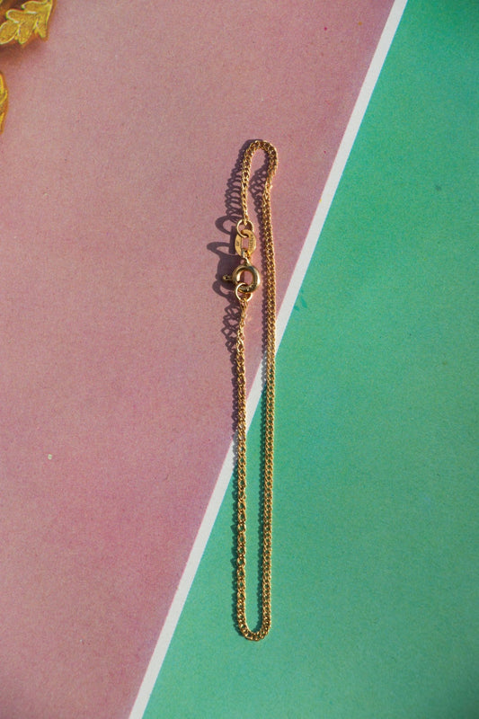 Bracelet - Vintage 14k Mini Figaro Bracelet 7” - Lettuce Goods