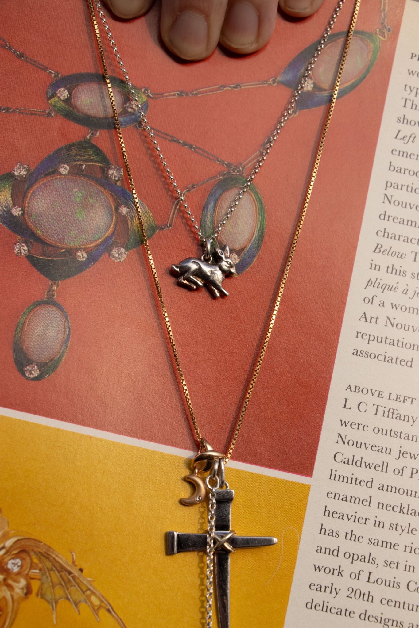 Charm - Vintage 14k Moon Diamond Charm - Lettuce Goods