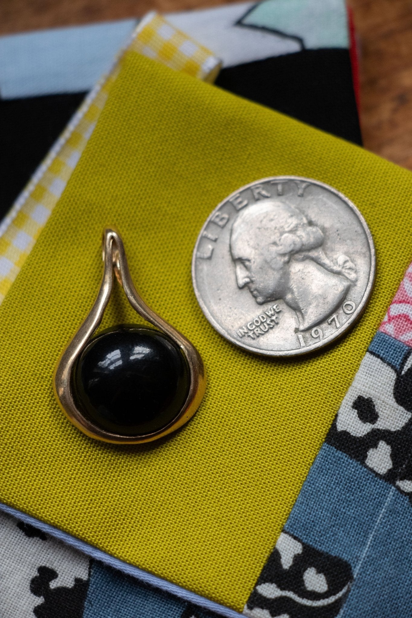 Charm - Vintage 14k Onyx Pendant - Lettuce Goods