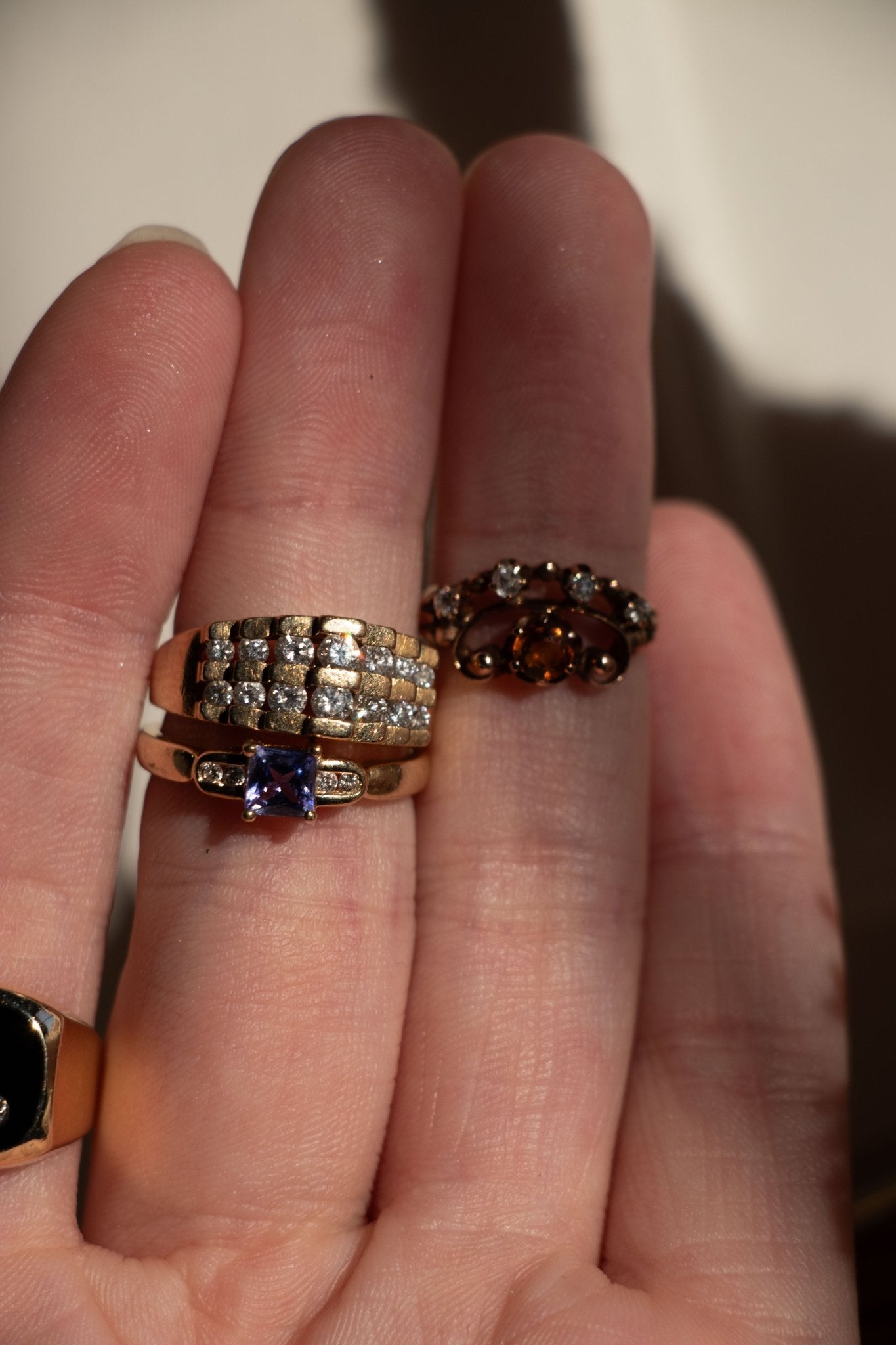 Ring - Vintage 14k Tanzanite & Diamond Ring - Lettuce Goods