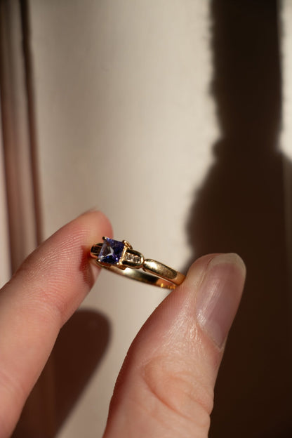 Ring - Vintage 14k Tanzanite & Diamond Ring - Lettuce Goods