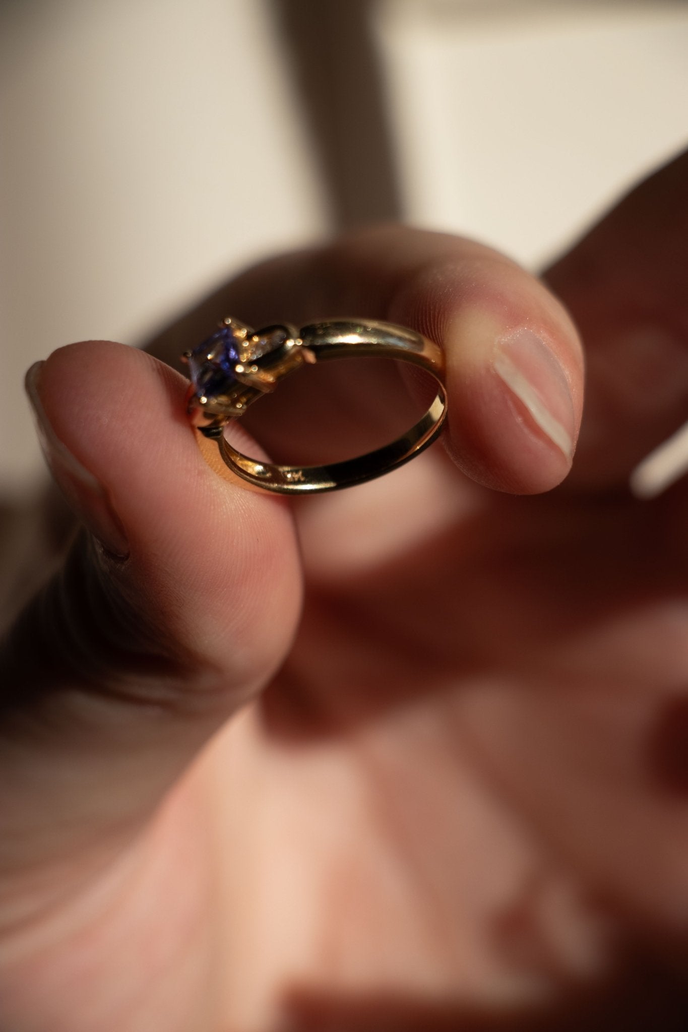 Ring - Vintage 14k Tanzanite & Diamond Ring - Lettuce Goods