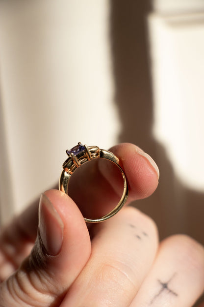 Ring - Vintage 14k Tanzanite & Diamond Ring - Lettuce Goods