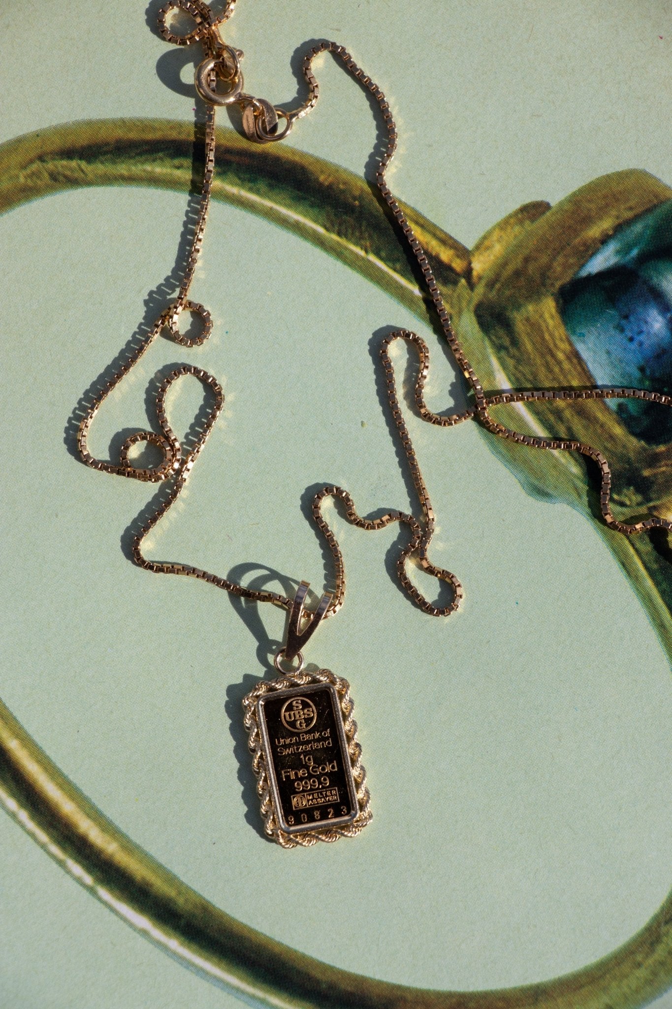 Necklace - Vintage 18k Box Chain 20” Necklace - Lettuce Goods